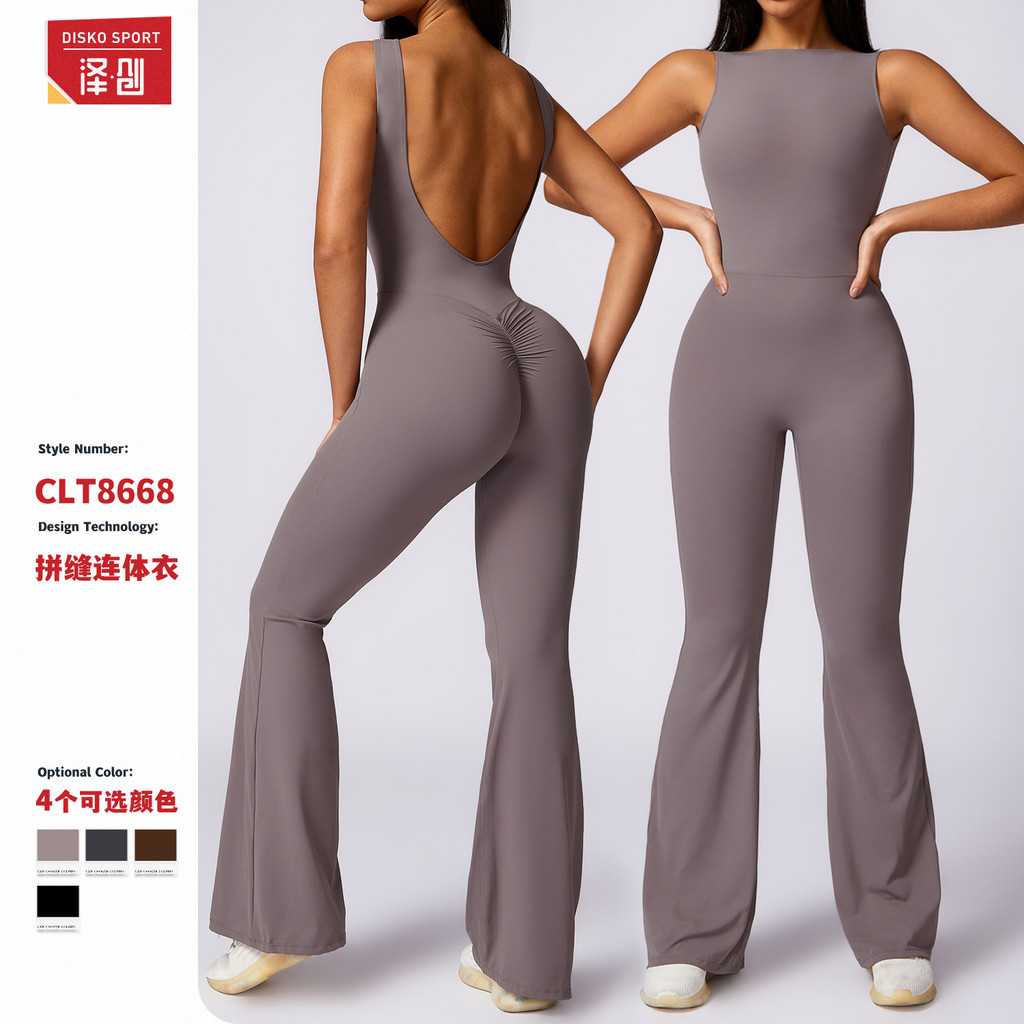 Zechuang pêssego Hip-Lifting esportes yoga macacão feminino Casual ligeiramente Fitness bela volta yoga Wear 8668