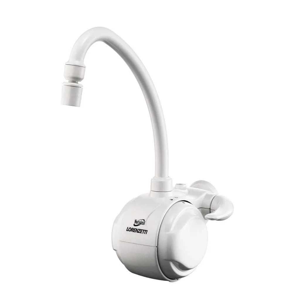 Torneira Elétrica Versátil 5500W 220V Branca Lorenzetti