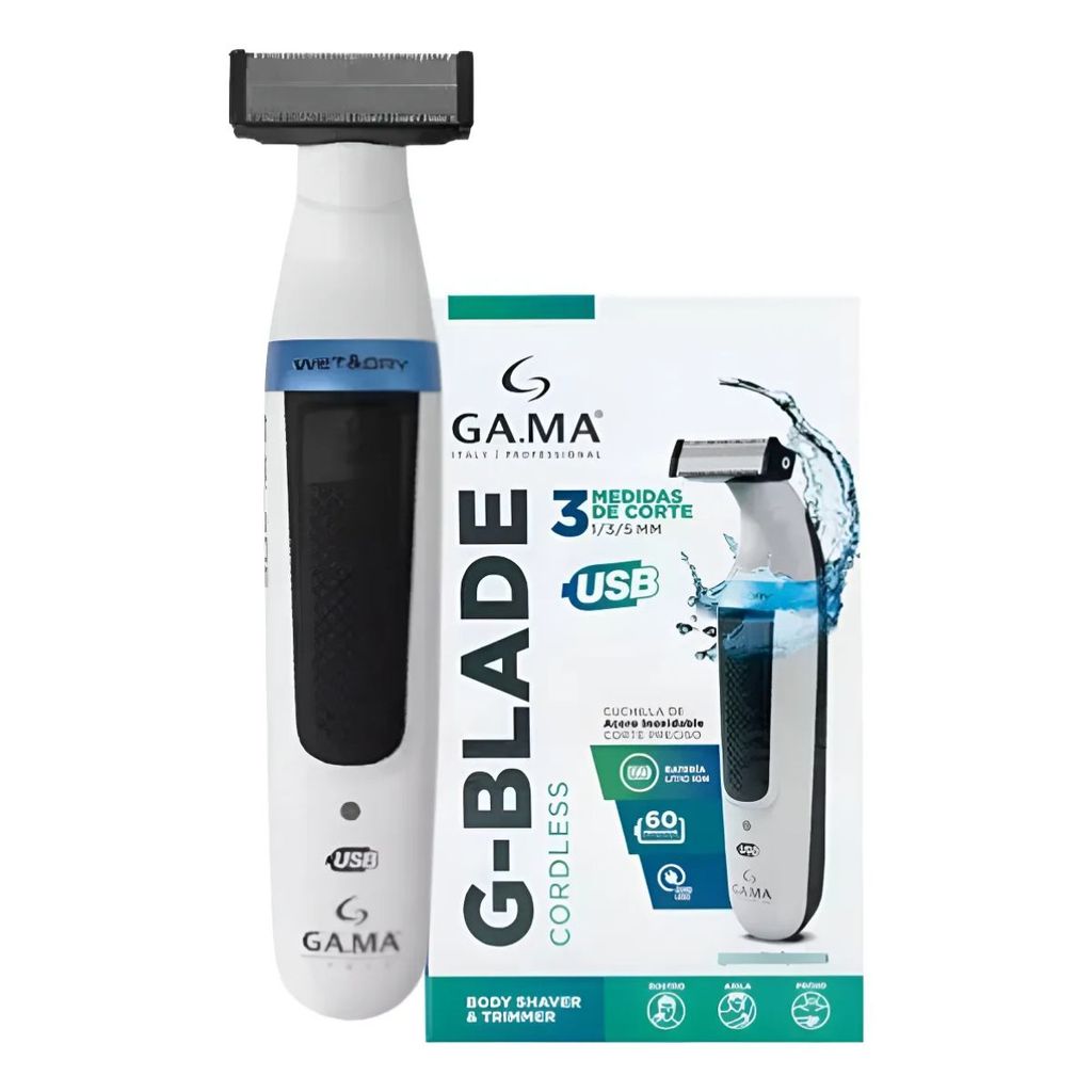 Barbeador Aparador De Pelos GA.MA ITALY G-Blade Prova D'água Bivolt