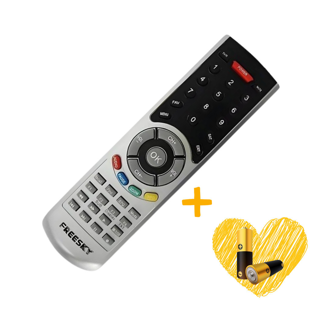 Controle Remoto Receptores FREE - SKY FBG-7023 SKY-7023 LE-7048 + Pilhas em Oferta na Shopee