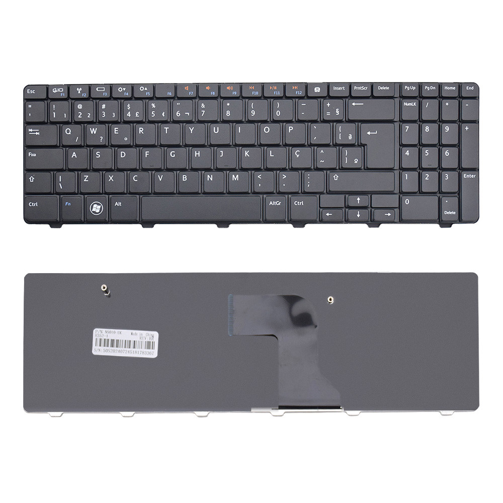 Teclado para Notebook Dell Part Number NSK-DRASW01