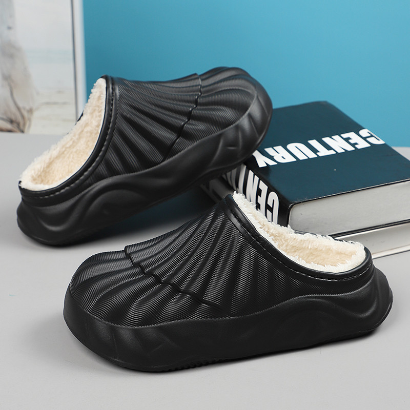 Imagem Chinelos Unissex de Lã Inverno Quente Sapatos Casuais para Casal