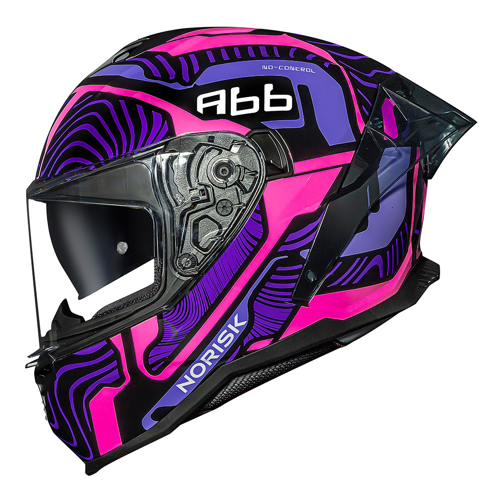 Capacete Norisk Strada II Fusion Roxo Preto Rosa em Oferta na Shopee
