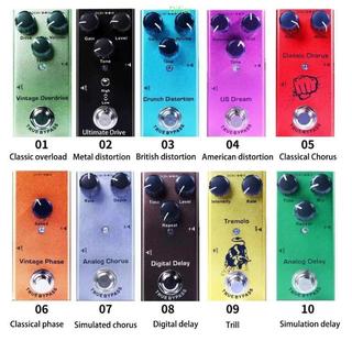 Difier Compacto Processador Efeitos Guitarra Único Tipo 9V Pedal Efeito Elétrica Acessórios Instrumento Musi