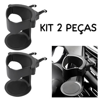 Kit 2 Peças Suporte Para Copo Bebidas Universal Automotivo Carro Ajustável Preto em Oferta na Shopee