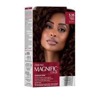 Tinta de Cabelo Amend Magnific 5.35 Chocolate Intenso 163g em Oferta na Shopee