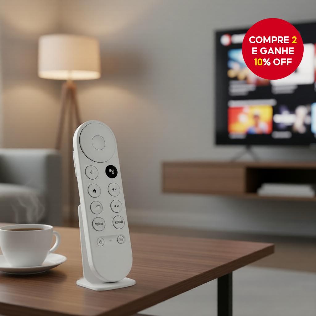 Controle Remoto de Voz Universal para Google Chromecast 4K Snow Smart TV Compatível com G9N9N GA01920-US
