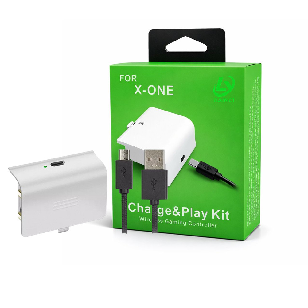 Bat. Carregador para Controle X-Box One S Fat Recarregável + Cabo USB em Oferta na Shopee