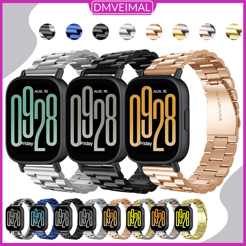 Pulseira Aço Para Relógio Smartwatch Redmi Watch 5 Active 5 Lite/Samsung Galaxy Watch/Amazfit Bip 6 5/ Huawei/Garmin