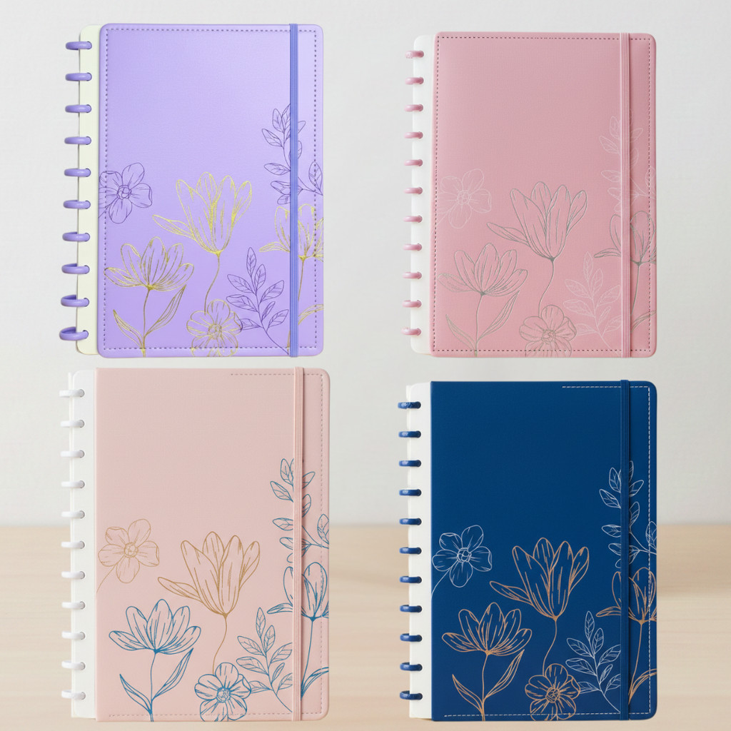 Caderno de Disco Capa Dura A4/B5/A5 Inteligente Com 80 Folhas Reposicionavéis Material Escolar Volta As Aulas em Oferta na Shopee
