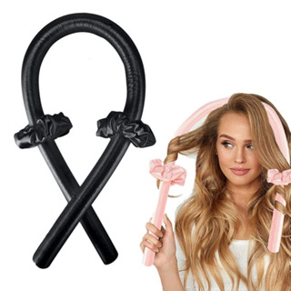 Conjunto De Modelador De Cachos De Cetim (Sem Onda Térmica) + Faixa De Cabelo em Oferta na Shopee