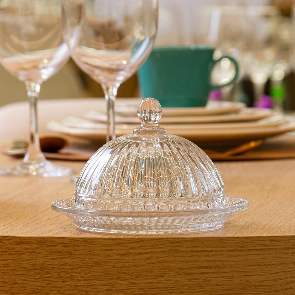 Prato para Doce com Tampa Empire 14,5cm x 9,5cm Cristal