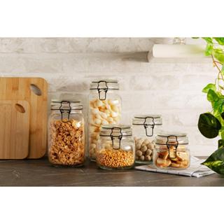 Pote Hermético Lyor Vintage de Vidro com Metal Preto 1L em Oferta na Shopee