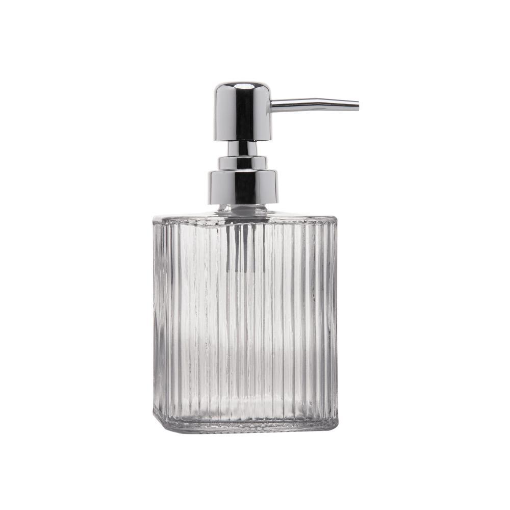 Porta Sabonete Líquido Lyor de Vidro Lines 420ml em Oferta na Shopee