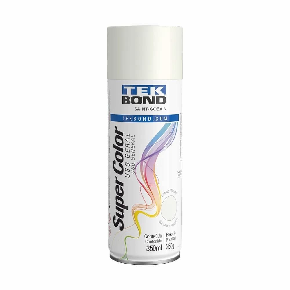 TINTA SPRAY USO GERAL BRANCO FOSCO 350ML- TEKBOND