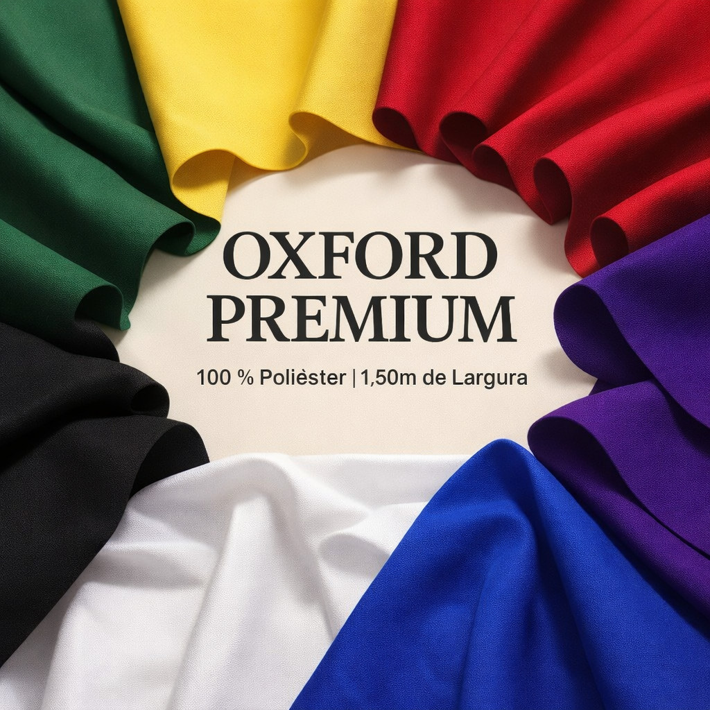 Tecido Oxford Premium Liso – 1 a 3 Metros x 1,50m – Poliéster para Costura, Artesanato e Decoração
