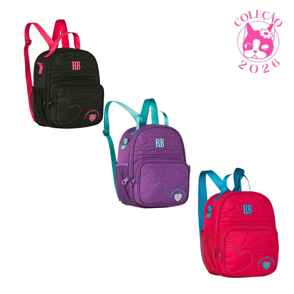 Lancheira Térmica 2 em 1 Rebecca Bonbon Heart Beats em Oferta na Shopee