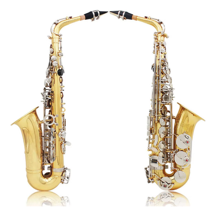 Saxofone Alto Slade Laqueado C/ Chaves Niqueladas NOVO