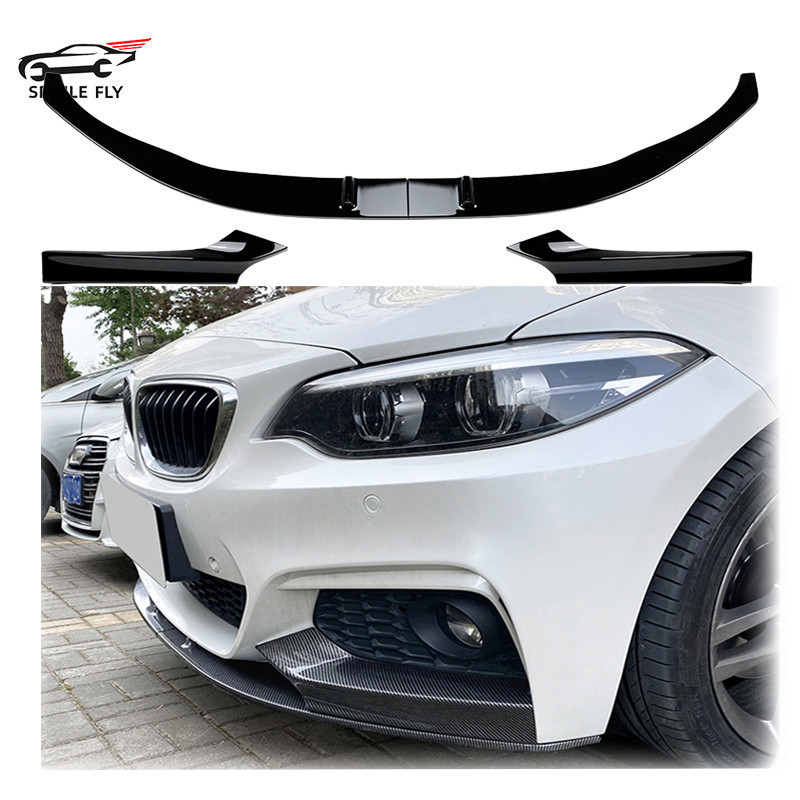 Preto Brilhante De Fibra Carbono Olhar Para BMW Série 2 F22 F23 M Esporte 2014 A 2021 Amortecedor Dianteiro Do Carro Spo