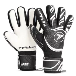 Luva Goleiro Poker Campo Profissional Ciclone Preto - Adulto