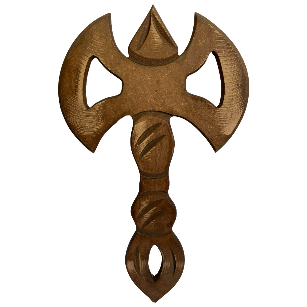 Machado Xangô Em Madeira 45cm Umbanda e Candomblé em Oferta na Shopee