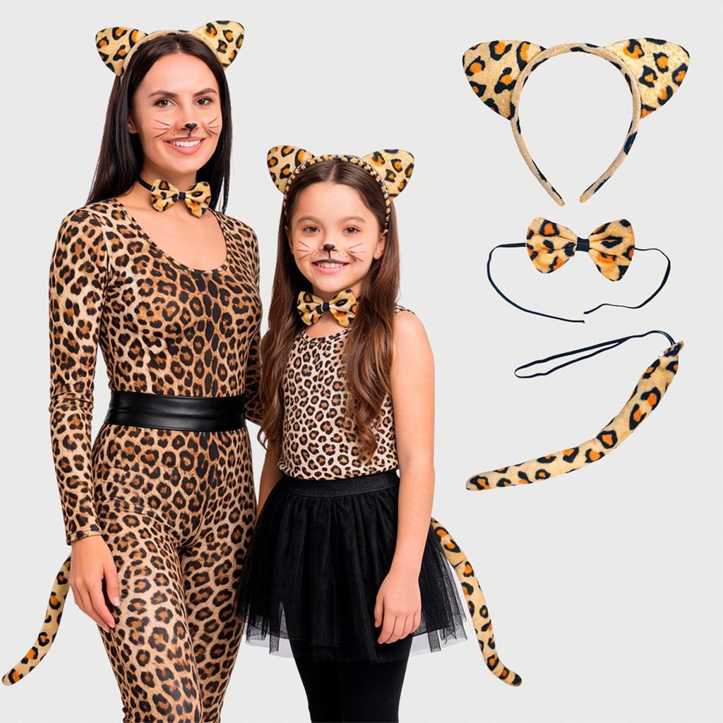 Fantasia Infantil e Adulto Animais da Floresta de Halloween e Carnaval