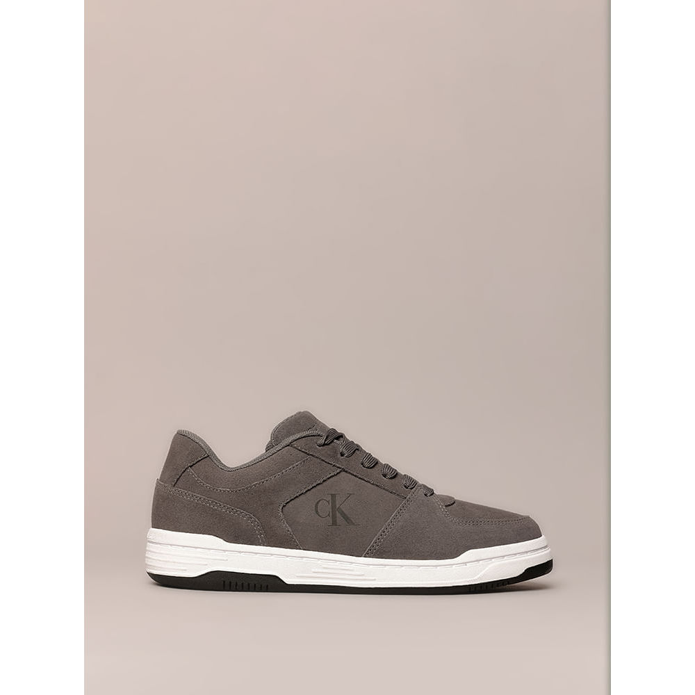 Tênis Masculino Court Camurça Calvin Klein Jeans - Chumbo