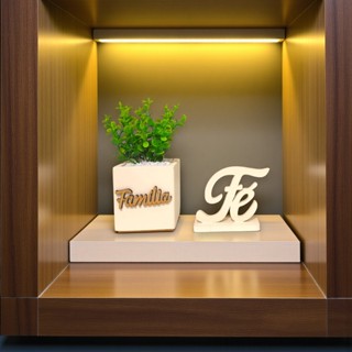 kit Decorativo" Vasinho" com plantinha Artificial + Letreiro em Oferta na Shopee