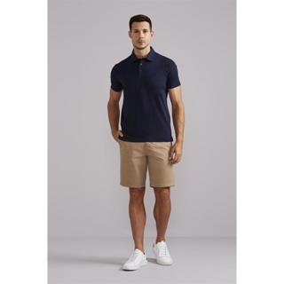 Polo Malha Premium Slim Fit - Azul Marinho em Oferta na Shopee
