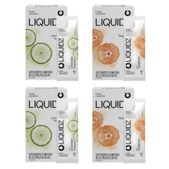 Kit Limonada | Tangerina LIQUIDZ® - Eletrólitos Zero Açúcares - 4 Caixas - 24 sachês