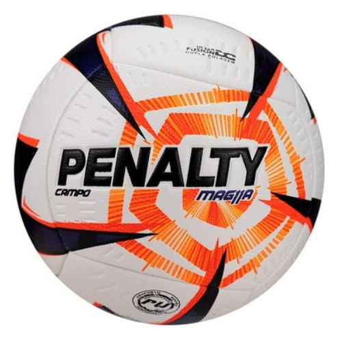 Bola de Futebol de Campo Mag11a R1 XXVI Branca, Roxa, Laranja - Penalty
