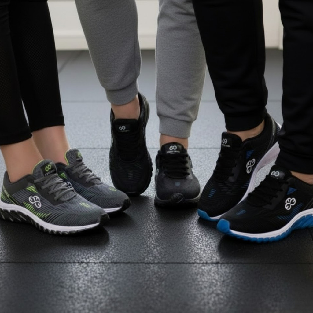 Kit 3 Tênis Masculino Caminhada Esportivo Casual Leve Confortável Respirável Antiderrapante Dia a Dia