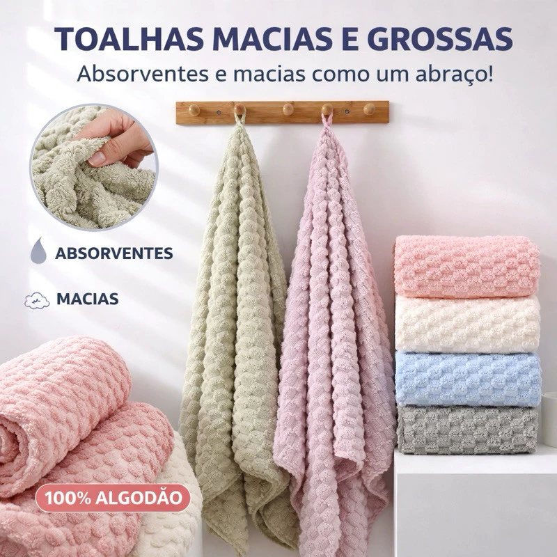 Toalhas de Microfibra: Conforto e Economia! 🏖️