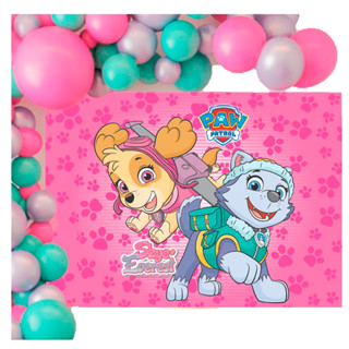 Painel decoração TNT 1,40 Patrulha Canina Skye e Everest. Lançamento em Oferta na Shopee