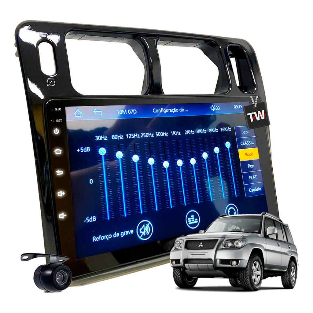 Kit Multimídia Mp10 Bt Musica Carplay Tr4 2009 À 2014 9pol