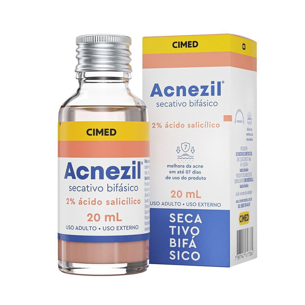 Acnezil Secativo Bifásico 20ml em Oferta na Shopee