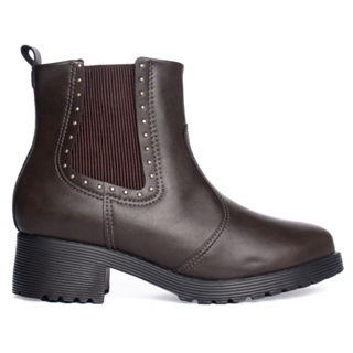 Bota Feminina Modare Napa Com Aplicação Marrom Escuro em Oferta na Shopee
