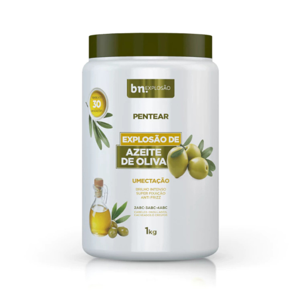 Creme de Pentear Beleza Natural Explosão de Azeite de Oliva 1Kg