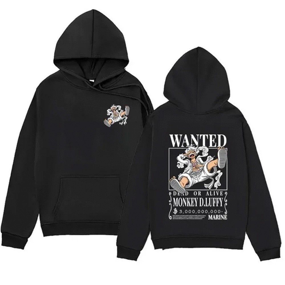 Blusa Frio Casaco Moletom Canguru Luffy Wanted Gear 5 One Piece Anime 100% Alg Envio Imediato Polar.clothing.store