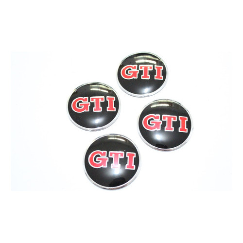 Emblema Centro Roda Volkswagen Golf Gol Polo Gti 56mm Preto