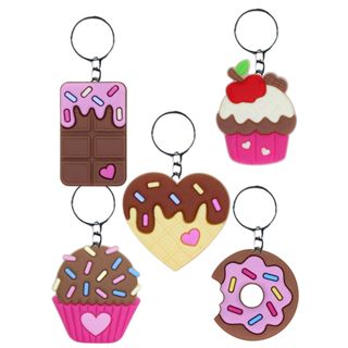 10 Chaveiros Doces doce confeitaria pascoa presente lembrancinha escola revenda promoção chaveiro papelaria em Oferta na Shopee
