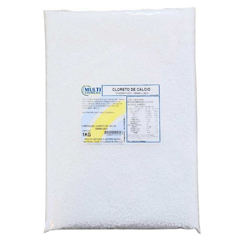 Cloreto de calcio - Granulado - 1KG - Puro