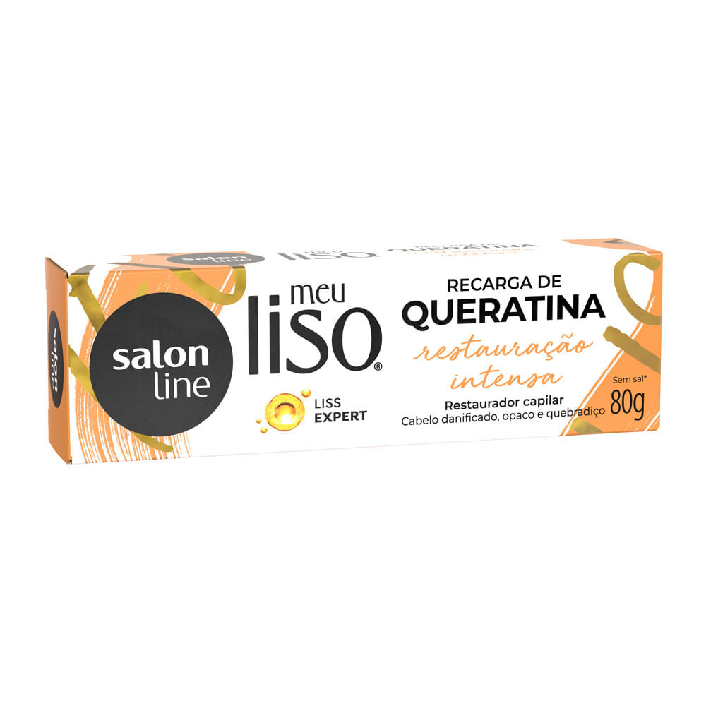 Recarga de Queratina Salon Line Meu Liso Restauração Intensa 80g