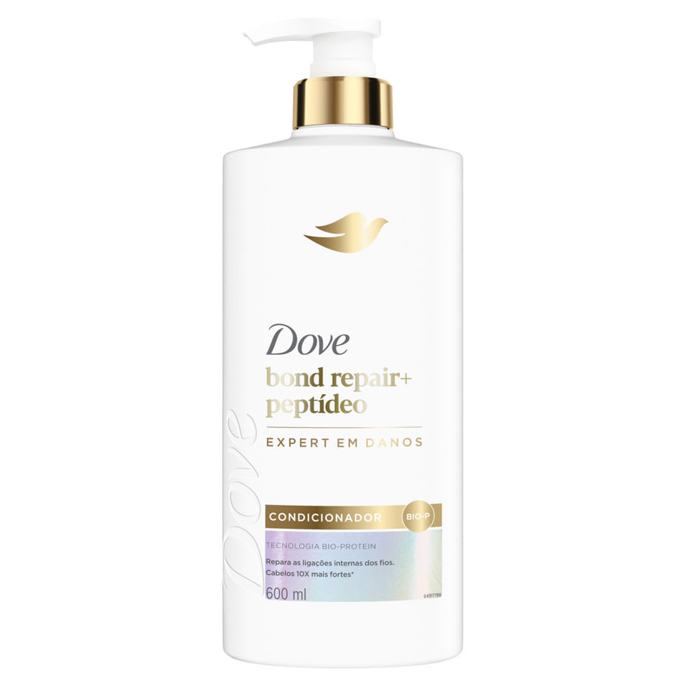 Condicionador Dove Bond Repair e Peptídeo Expert em Danos 600ml em Oferta na Shopee