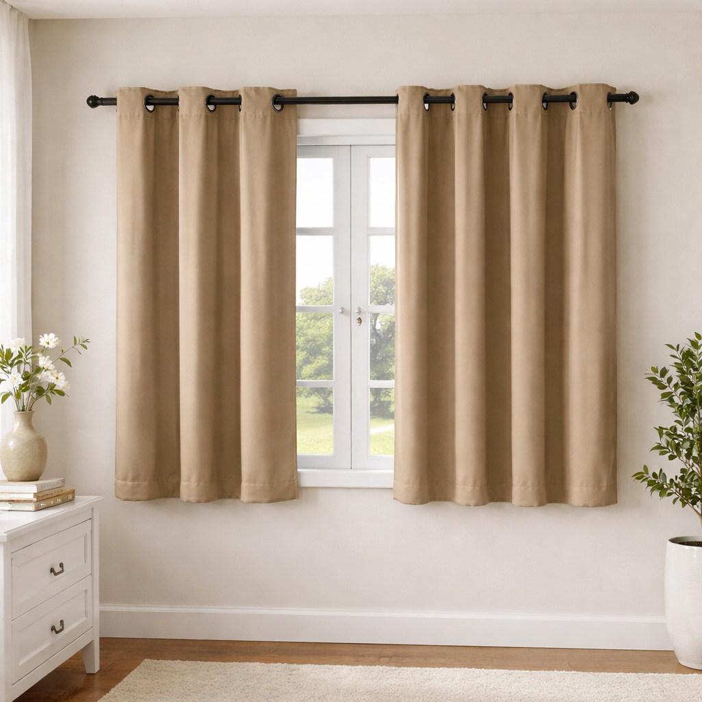 Cortina Blackout Premium Curta – Corta Luz 1,50m x 1,35m para Sala e Quarto