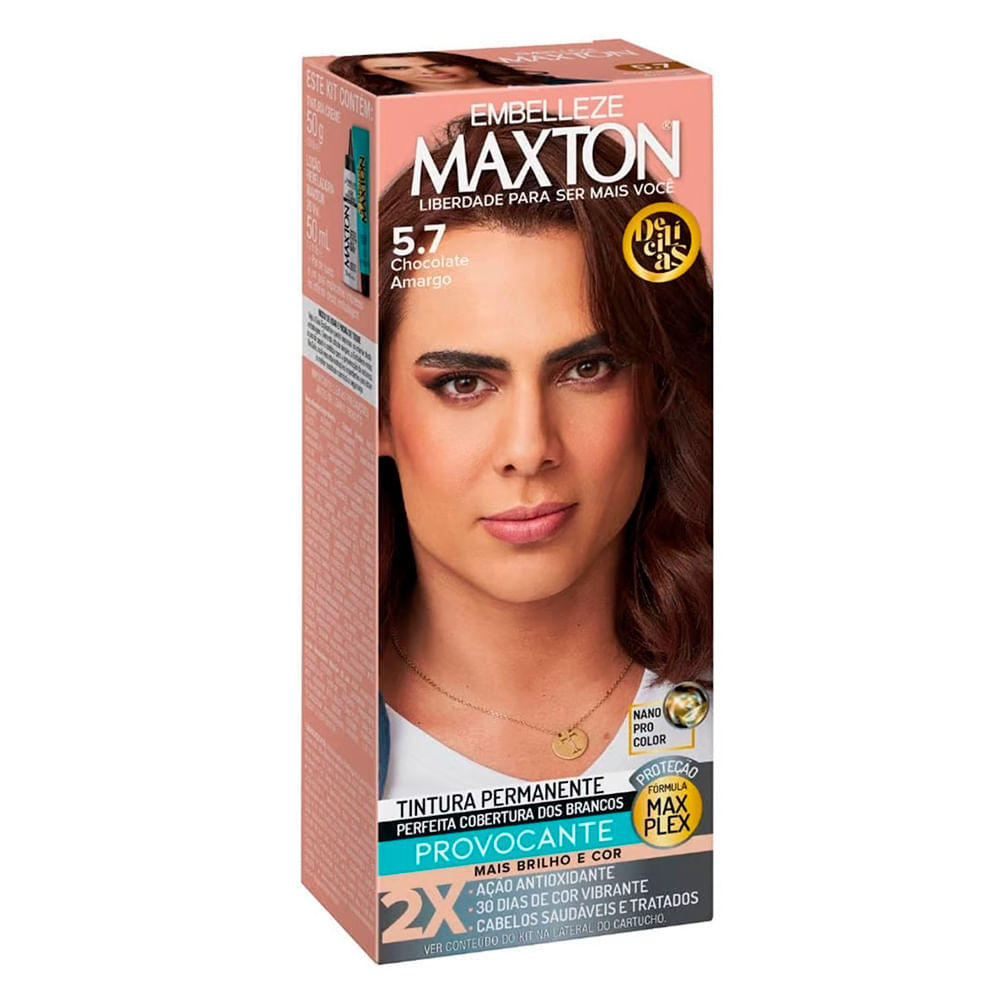 Kit Prático Maxton Chocolate Amargo 5.7 em Oferta na Shopee
