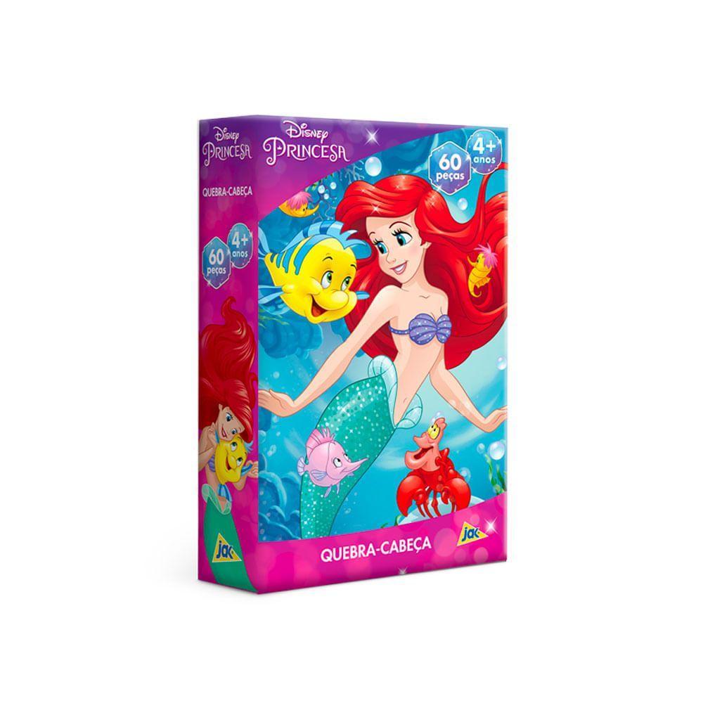 Quebra Cabeça Disney Princesa Ariel 60 Peças - Toyster em Oferta na Shopee