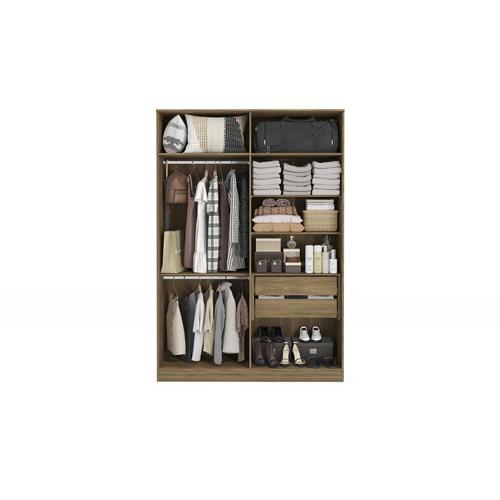 Guarda-Roupa Sem Portas Kappesberg Adapt Nogueira 158cm em Oferta na Shopee