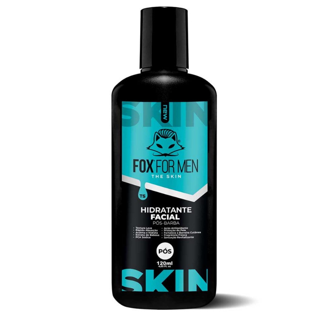 HIDRATANTE FACIAL PÓS-BARBA SKIN 120ML - FOX FOR MEN