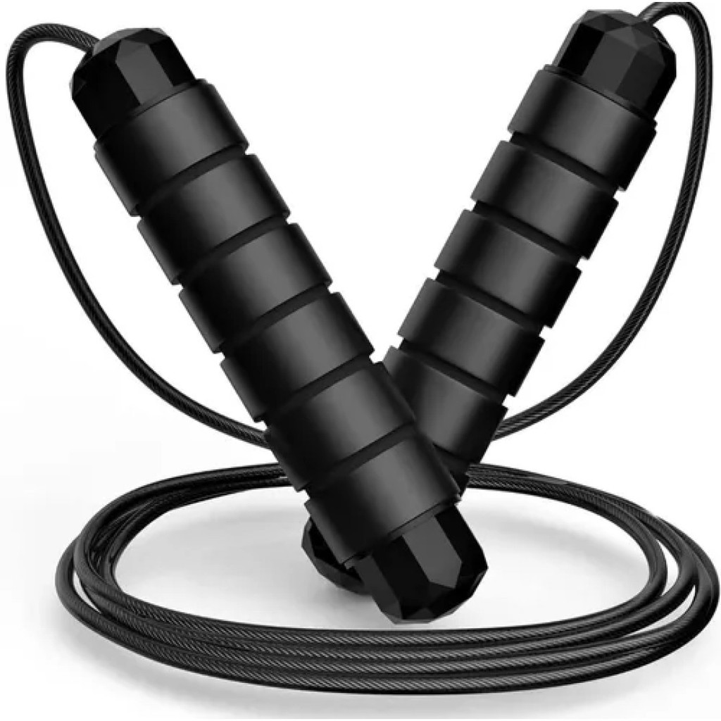 Corda De Pular Crossfit Speed Rope Rolamento 3M Cabo De Aço Esportiva Academia